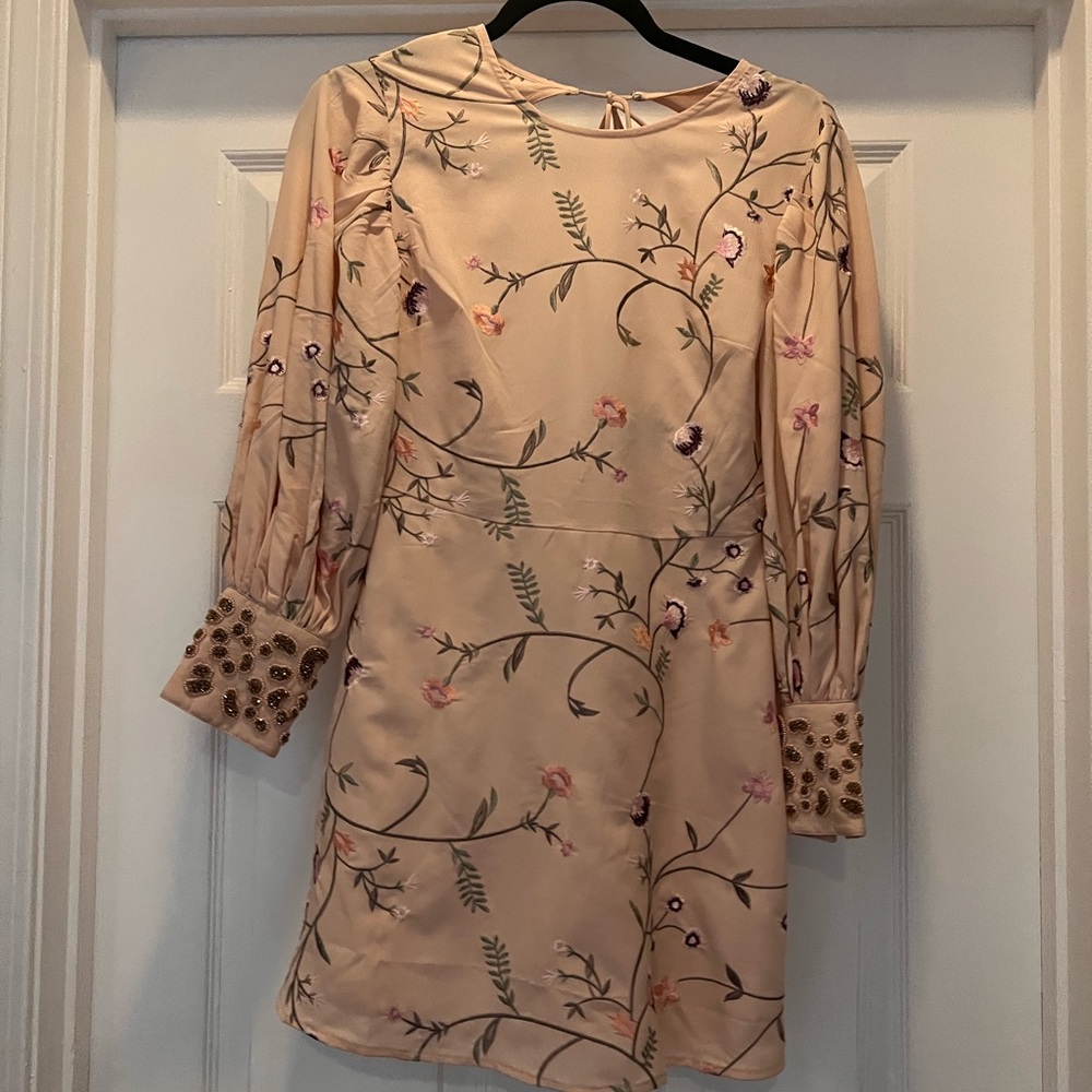 Top shop petite pink floral dress